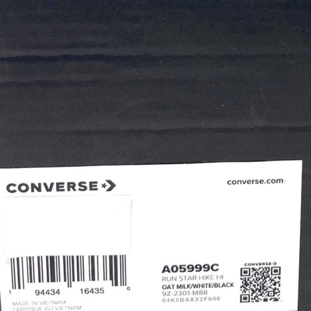 Converse Run Star Hi Platform Shoes Women Size White Beige Plaid Canvas A05999C - Picture 10 of 10